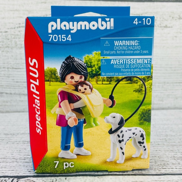 Playmobil Special PLUS Set #70154 Mom with Baby and Dog 7 Pc Set NEW - Picture 1 of 7